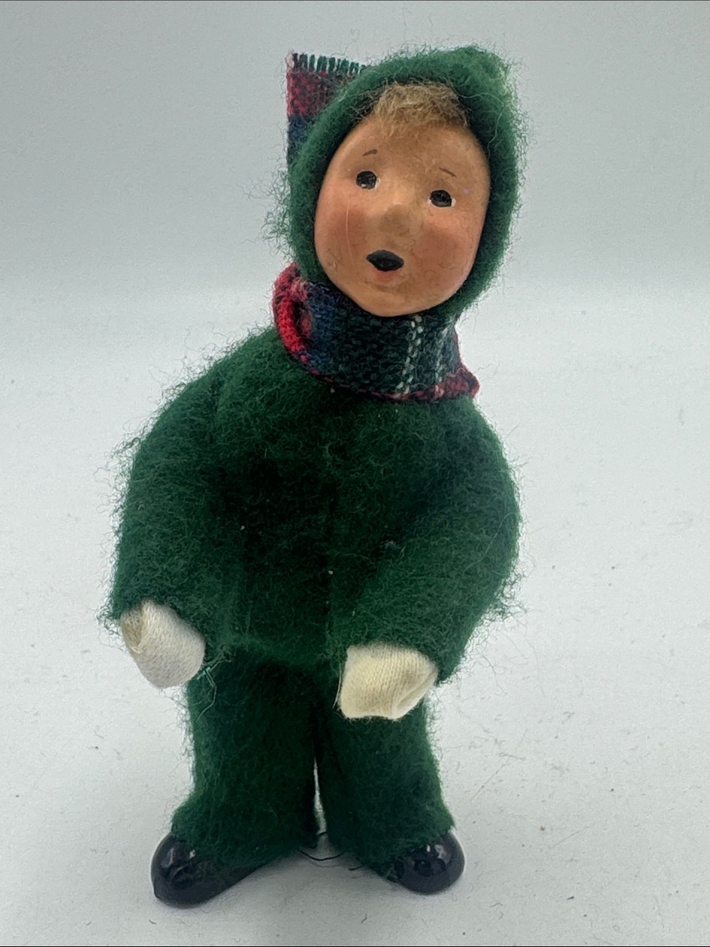 Byers choice Victorian Little Boy in Snowsuit 1992